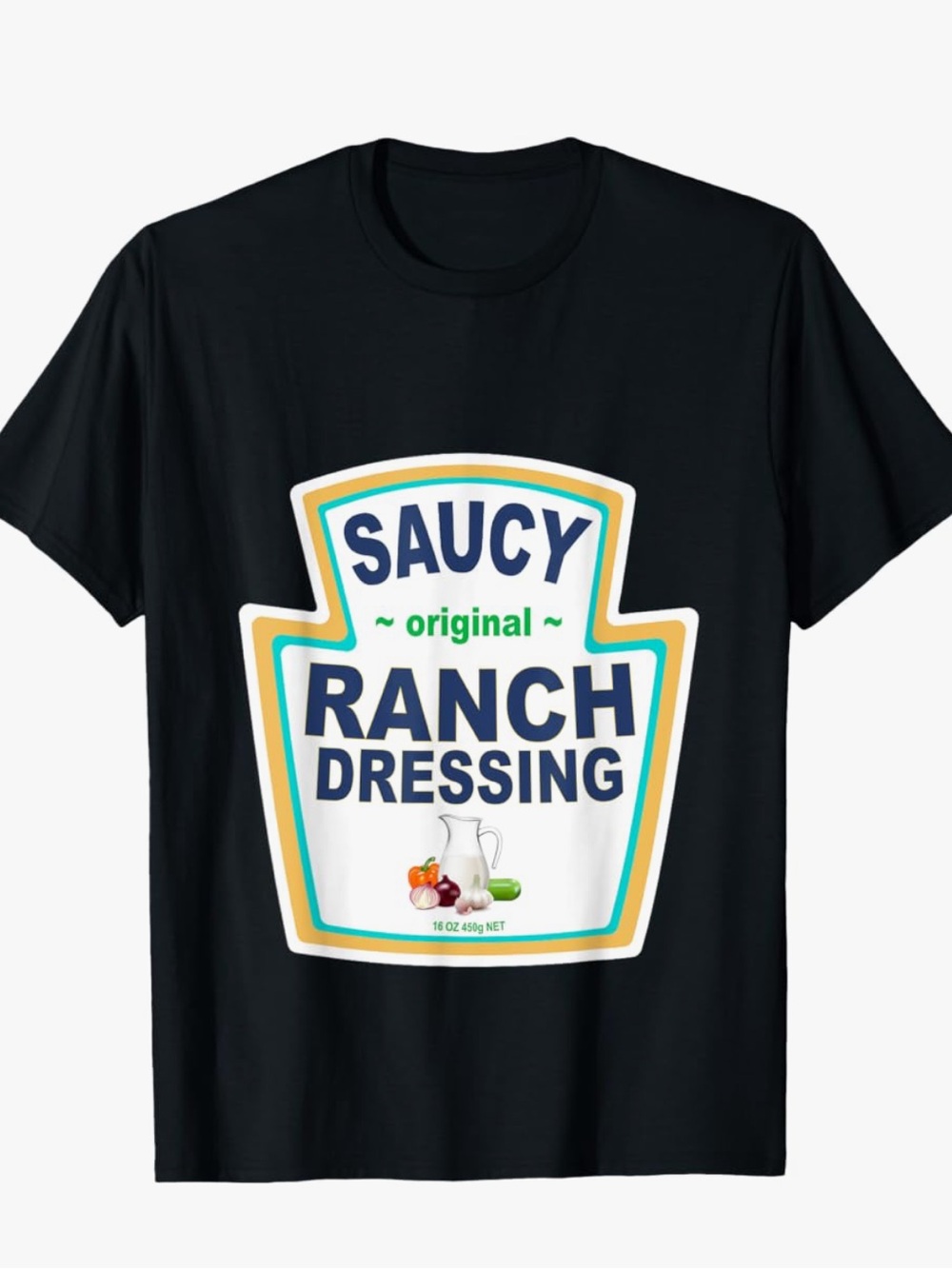 Halloween Costume | Original Ranch Dressing Graphic Tee - Black, NWT